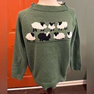 Black Sheep Sweater Medium Green